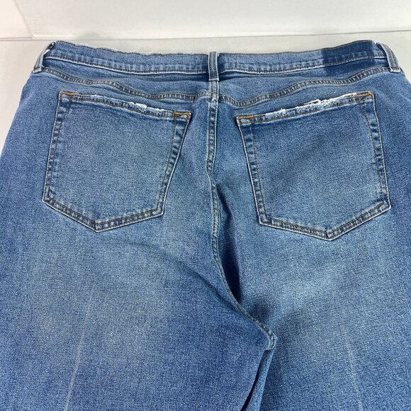 Abercrombie Fitch Jeans Womens 39x28* High Rise Ankle Straight Blue Denim Tag 35 - Picture 8 of 16
